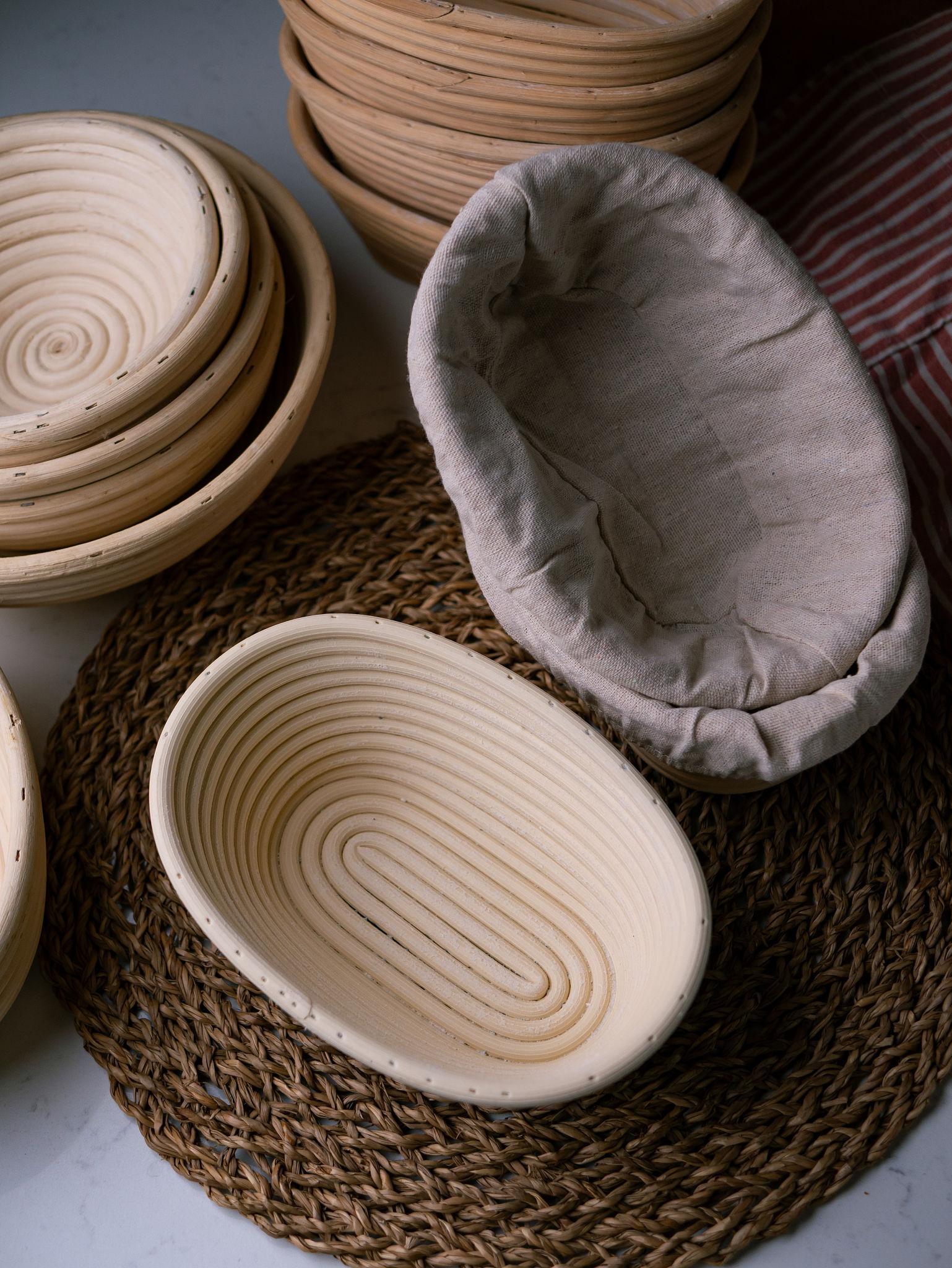 Banneton Bread Proofing Basket (Sourdough Proofing Basket) Natural Rattan