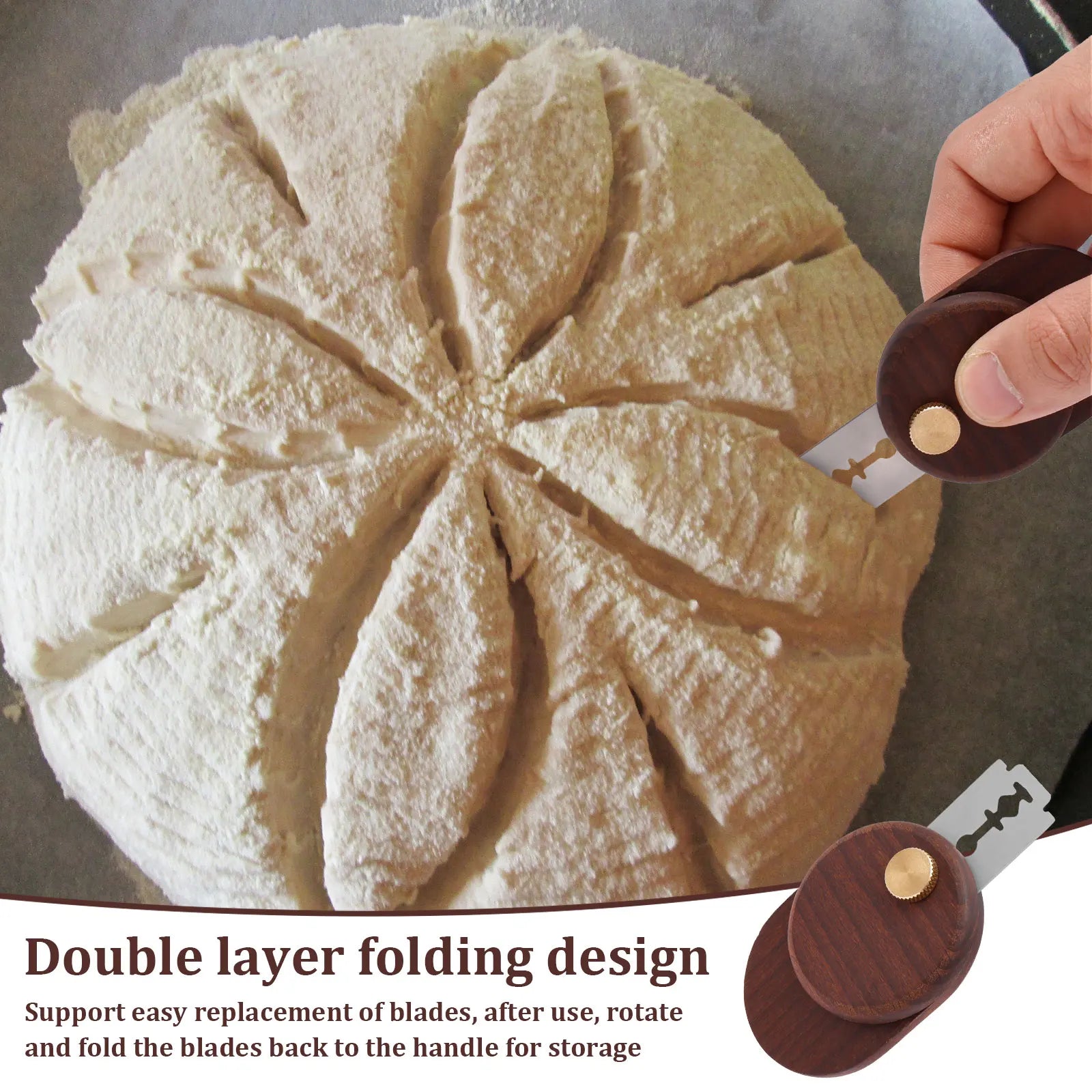Dough Scoring Knife Stainless Steel Homemade Bread Lame Scoring Tool