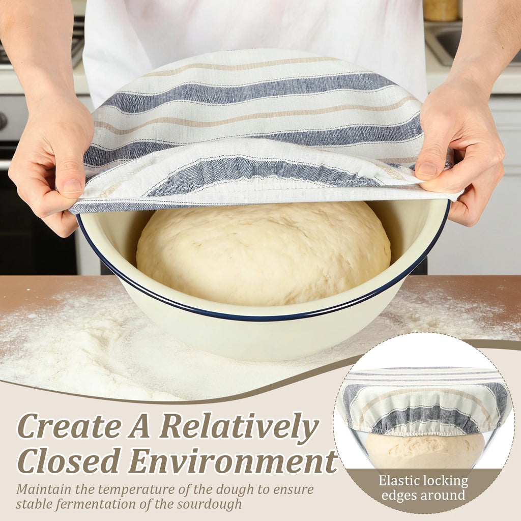 Sourdough Cotton Bowl Covers 3/4PC Sets