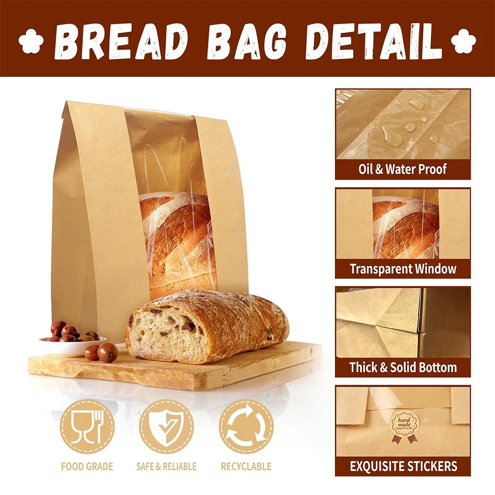 Premium Large Bread Bags for Homemade & Sourdough Bread