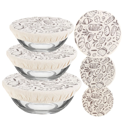 Sourdough Cotton Bowl Covers 3/4PC Sets