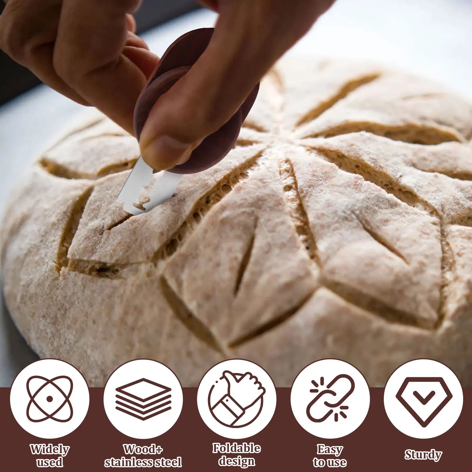 Dough Scoring Knife Stainless Steel Homemade Bread Lame Scoring Tool